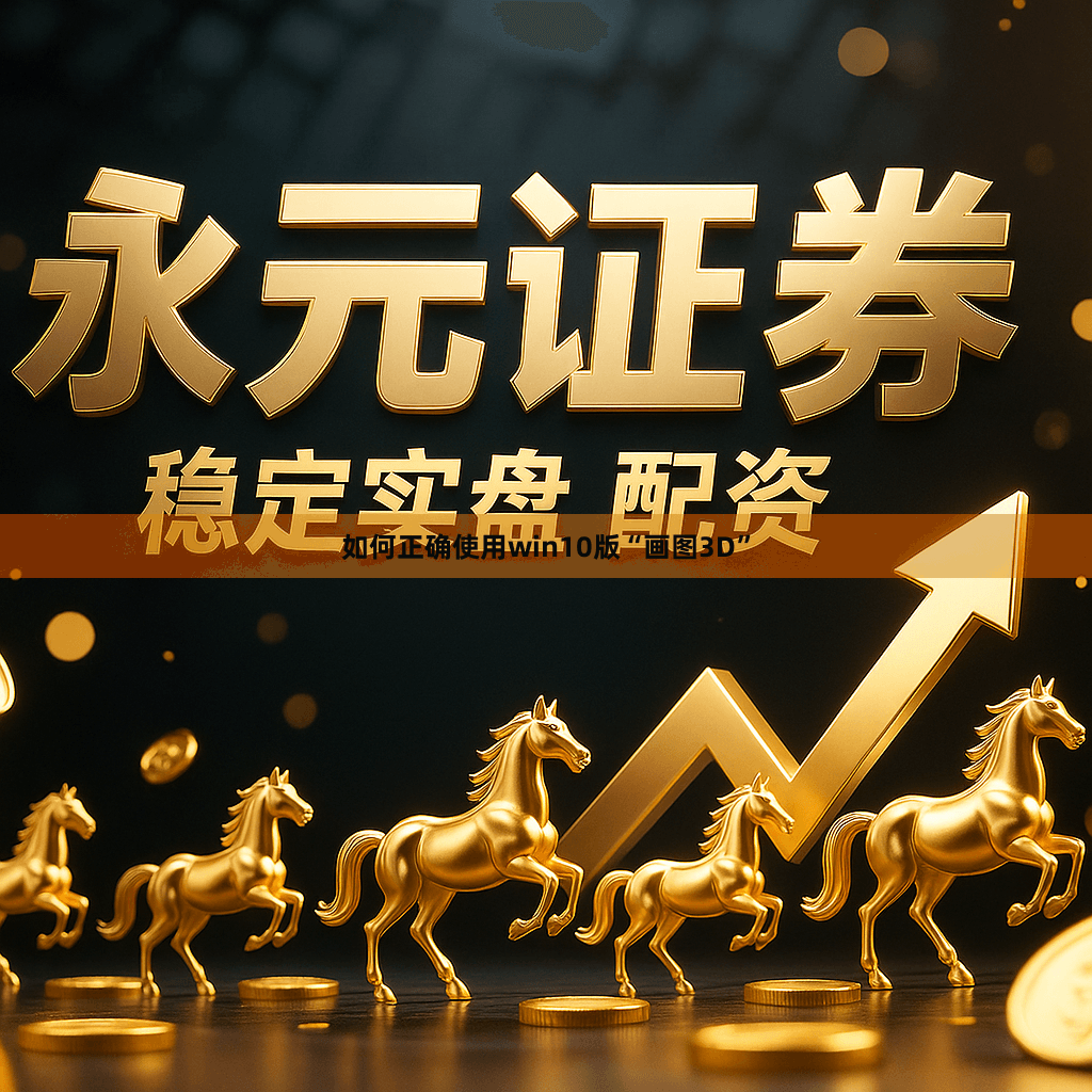 如何正确使用win10版“画图3D”